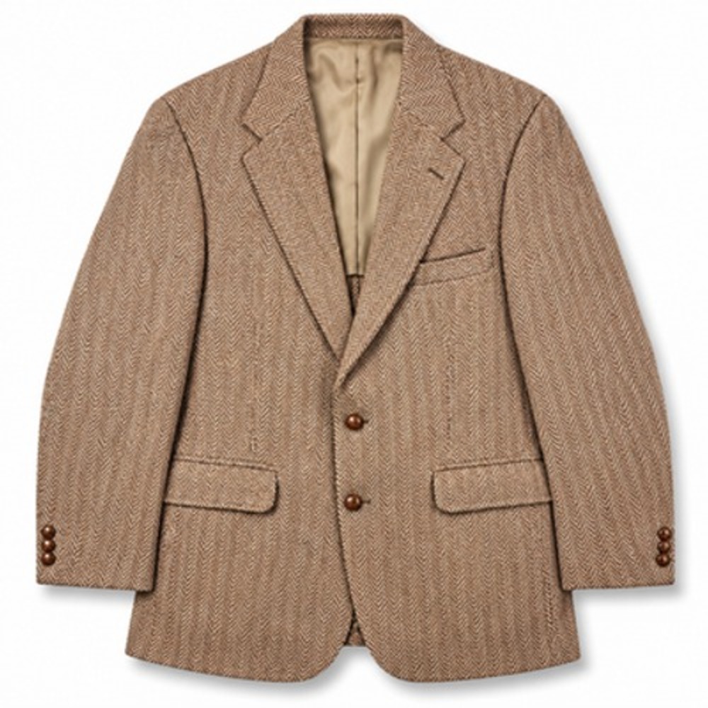 Jos A Bank Harris Tweed Blazer Men's 42R Brown